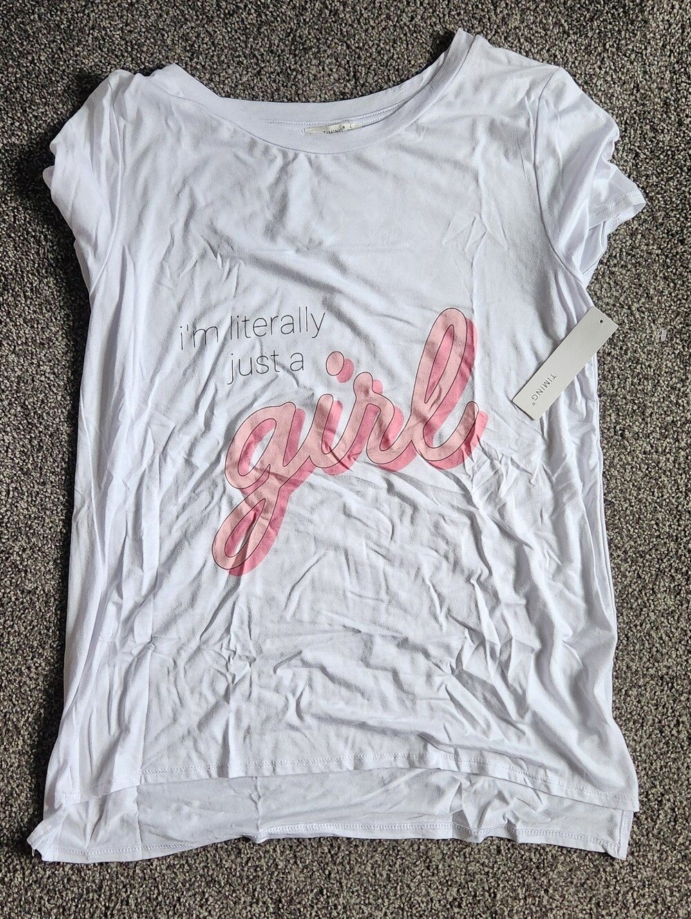 NWT Timing White Short-Sleeve Graphic Tee - Size L